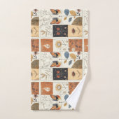 Künstlerische Mitte des Jahrhunderts Moderne Niedl Badhandtuch Set (Handtuch)