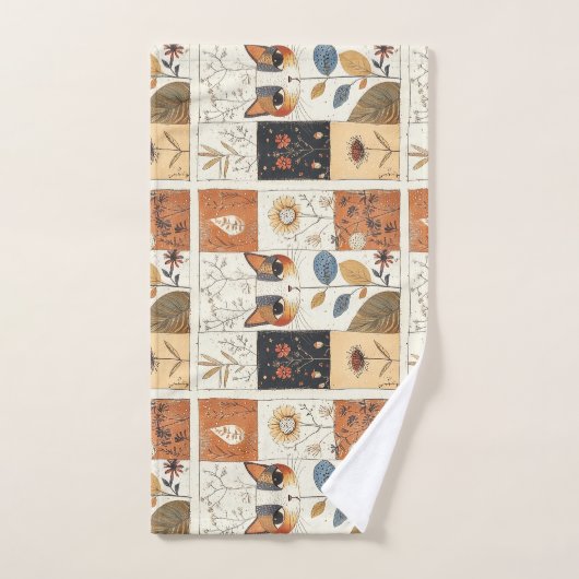 Künstlerische Mitte des Jahrhunderts Moderne Niedl Badhandtuch Set (Handtuch)