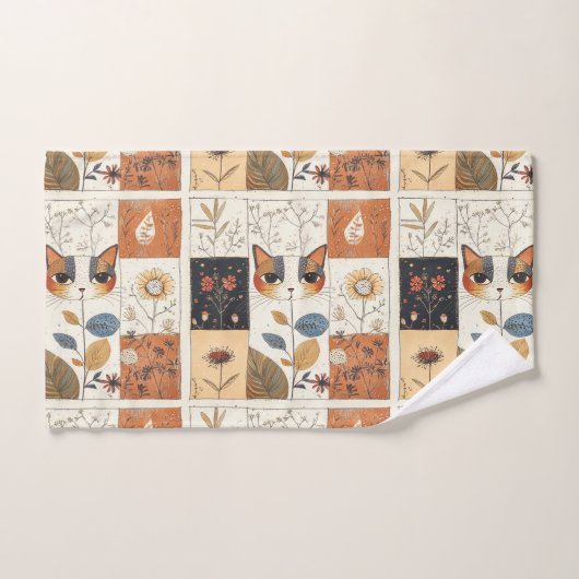 Künstlerische Mitte des Jahrhunderts Moderne Niedl Badhandtuch Set (Handtuch)