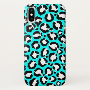 Künstlerische moderne Cyclablau-Leopard-Tierdruckm Case-Mate iPhone Hülle
