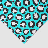 Künstlerische moderne Cyclablau-Leopard-Tierdruckm Seidenpapier (Ausschnitt)