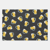 Künstlerische, moderne, gelbe Biersteine Geschenkpapier Set (Vorderseite)