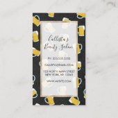 Künstlerische, moderne, gelbe Biersteine Treuekarte (Rückseite)