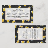 Künstlerische, moderne, gelbe Biersteine Treuekarte (Vorne/Hinten)