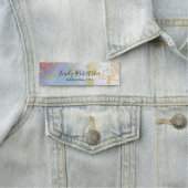 Künstlerische Moderne Glam Chic Glitterie Pastel C Namensschild (Beispiel)