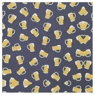 Künstlerische, moderne Yellow Navy Watercolor Bier Stoff