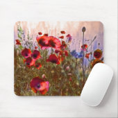 Künstlerische Mohn Mousepad (Mit Mouse)