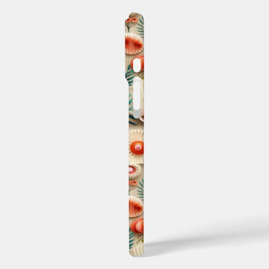 Künstlerische Muscheln Case-Mate iPhone Hülle (Rückseite / Links)