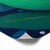 Künstlerische musikalische Note, umgeben von farbe Poster (Ecke)