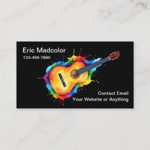Künstlerische Musiker-Auftragskarten Visitenkarte