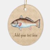 Künstlerische natürliche Rotbarsche Keramikornament (Links)