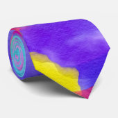 Künstlerische Neonfarben, Regenbogenfarbe Krawatte (Gerollt)