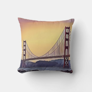 Künstlerische Neuauflage der Golden Gate Bridge Kissen