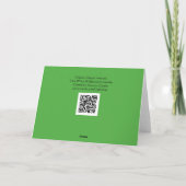 Künstlerische Note Card für Tinte in Weiß Wildblum Karte (Rückseite)