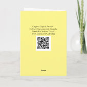 Künstlerische Note Card Karte (Rückseite)