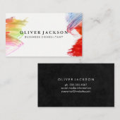 Künstlerische Paint Brush Stroke Visitenkarte (Vorne/Hinten)