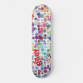 Künstlerische Paint Splattform Colorful Skateboard