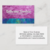 Künstlerische Paint Stroke Textur Visitenkarte (Vorne/Hinten)