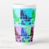 Künstlerische Palettenkunst Pop Milchtasse (Vorderseite)