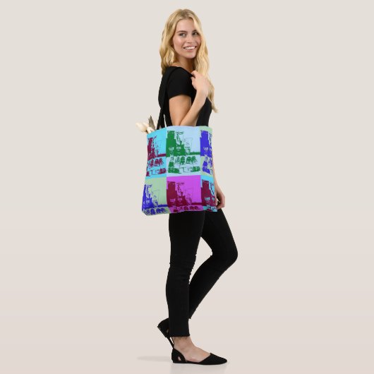 Künstlerische Palettenkunst Pop Tasche (Am Model)