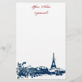 Künstlerische Pariser Skyline Eiffelturm Schreibwa Briefpapier