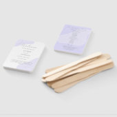 Künstlerische Pastel Violet Wedding Bloines Custom Fächer (Non-assembled)