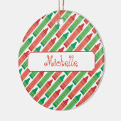 Künstlerische Personalisierte Rot- und Grünkrebse Keramikornament (Links)