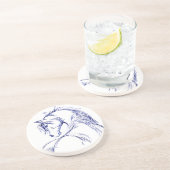 Künstlerische Pferdekopfskizze Untersetzer (Seite)