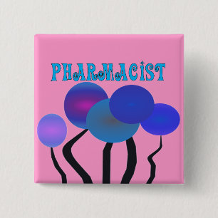 Künstlerische Pharmcist Geschenke Button