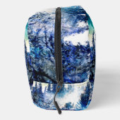 Künstlerische Pine Snowstorm Malerei Waschbeutel (Rechts)