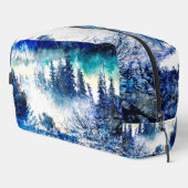 Künstlerische Pine Snowstorm Malerei Waschbeutel (Rechte Ecke)