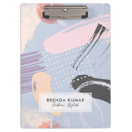 Künstlerische Pinselkomposition Klemmbrett