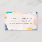 künstlerische Pinselstriche | QR-Prüfung Visitenkarte (Rückseite)