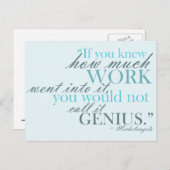 Künstlerische Postkarte (Vorne/Hinten)