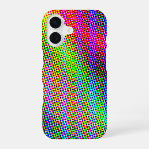 Künstlerische Punkte Mosaik Apple iPhone Hülle iPhone 16 Hülle
