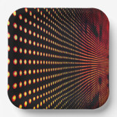 Künstlerische Punktgestaltung Pappteller (Vorderseite)