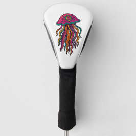 Künstlerische Qualle-Fahrer-Headcover Golf Headcover