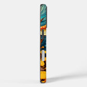 Künstlerische Retro-Pilzforst-Illustration Case-Mate iPhone Hülle (Rückseite / Rechts)