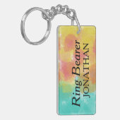 Künstlerische Ringfarbe Schlüsselanhänger (Vorderseite links)