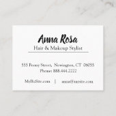 *~* künstlerische rosa u. blaue visitenkarte (Rückseite)