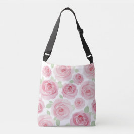 Künstlerische rosa Wasserfarbe-Tasche Tragetaschen Mit Langen Trägern