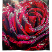 Künstlerische Rose Duschvorhang (Vorderseite)