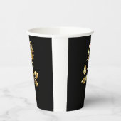 Künstlerische Rose Pappbecher (Links)