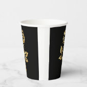 Künstlerische Rose Pappbecher (Rechts)