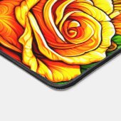 Künstlerische Rose Schreibtischunterlage (Ecke)