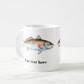 Künstlerische Rotbarsch-personalisierte Tasse (Vorderseite Links)