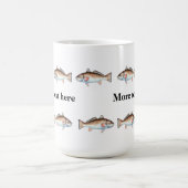 Künstlerische Rotbarsche in einer Linie Kaffeetasse (Mittel)
