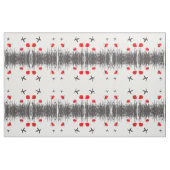 Künstlerische rote Mohnblumen und Kolibris Stoff (Yard (91,4 cm))