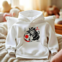 Künstlerische Samurai-Katze Japan Fußball für Fußb