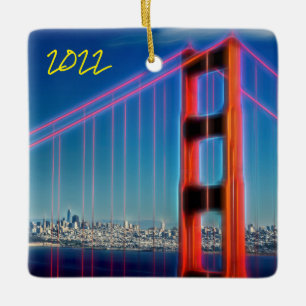 Künstlerische San Francisco Golden Gate Bridge, Keramikornament